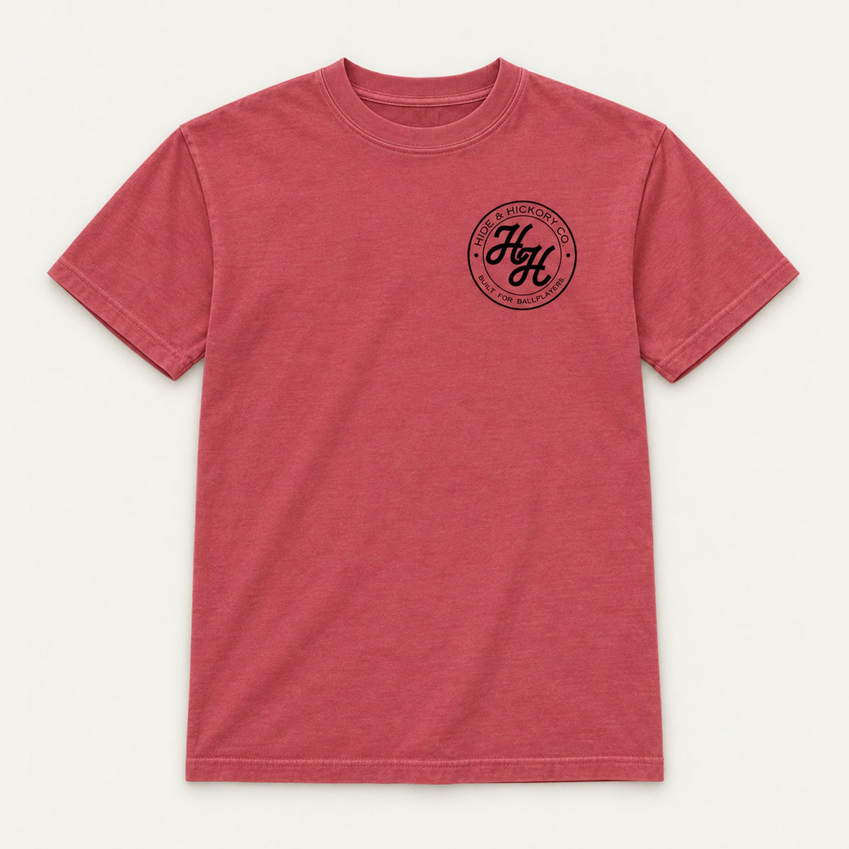 YOUTH Hide & Hickory Ballplayers Tee - Crimson