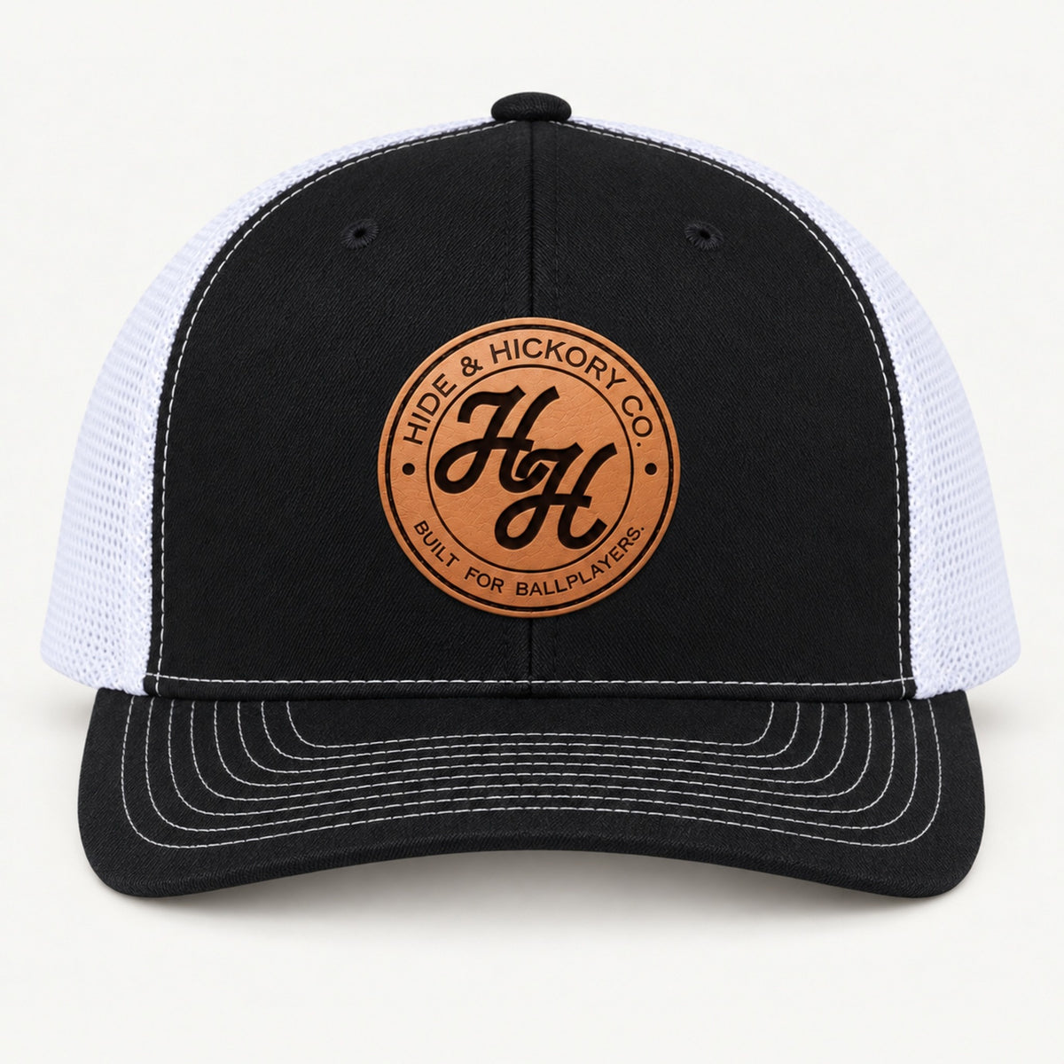 Traditional Logo Trucker Hat - Black/White